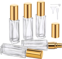 Flacon pulvérisateur en verre portable, type poussoir, atomiseur nano, conteneur d'échantillons cosmétiques, voyage