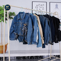 Grosir Jaket Denim Wanita Bekas - Harga Murah Volume Besar - Best Seller Live Streaming Pasar Malam 45kg