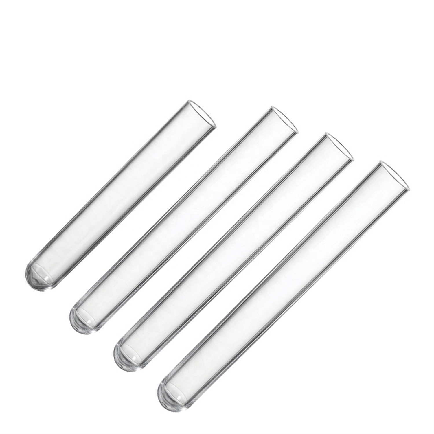 Пластиковые Прозрачные полиэтиленовые лабораторные пробирки с крышками, флакон, контейнеры для образцов, 12*100 мм