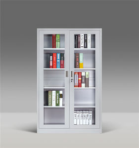 אחסון ארון מתכת ארון תיקים 2 דלתות עם דלת נדנדה ארון תיוק 2 דלתות פלדה ריהוט משרדי ארון משרדי - Product Image 5