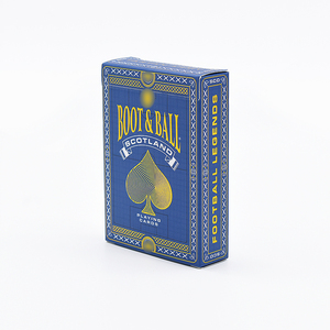 Cartes de poker personnalisées à thème sportif avec impression dorée et gaufrage, avec boîte de rangement, pour promotion ou cadeau - Product Image 3