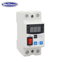 Haute qualité 63A basse tension monophasé 230V réglable surtension et sous tension dispositif de protection relais de protection