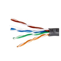 Cable Ethernet LAN UTP Cat5e Sin Blindaje para Interiores, 4 Pares, 24AWG, CCA, 305m/1000 pies, Cubierta de PVC/LSZH, Conductores OFC/BC/CU/CCA