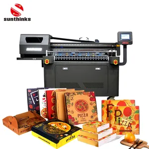 Sunthink Printer Inkjet Single Pass, mesin cetak kertas pembungkus pola ayam Hot Dog untuk Makanan Cepat