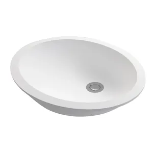 RLA100 Washbasin Acrylic Solid Surface Artificial Stone Resin Bathroom Vessel Sink Wash Basin