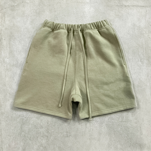 Shorts de jogging pour hommes avec logo personnalisé, cordon de serrage, style streetwear, en coton épais et respirant, décontractés - Product Image 2