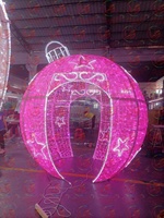 Boule géante de Noël LED d'extérieur, décoration classée IP65 pour aménagement paysager et mariages