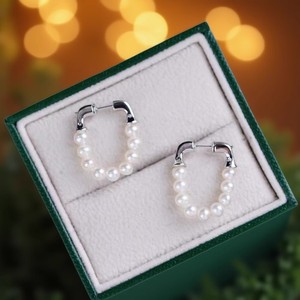 Boucles d'oreilles en argent S925 22517 à faire soi-même avec perles, boucle d'oreille tendance avec perles de 2 à 4 mm, support creux multi-perles de 2 à 4 mm - Product Image 3