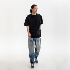 Europa y los Estados Unidos Precio de fábrica Odm Patrón impreso Camiseta de hombre Camiseta de algodón para hombre - Product Image 2