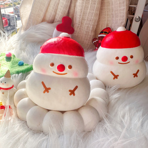 Poupée bonhomme de neige en PU souple à rebond lent, jouet anti-stress à presser pour les 14 ans et plus, cadeau de Noël idéal - Product Image 4