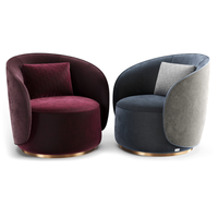 Fauteuil pivotant convertible en tissu Yicheng Beauty, style nordique moderne, pour salon d'hôtel, fauteuil d'appoint individuel haut de gamme