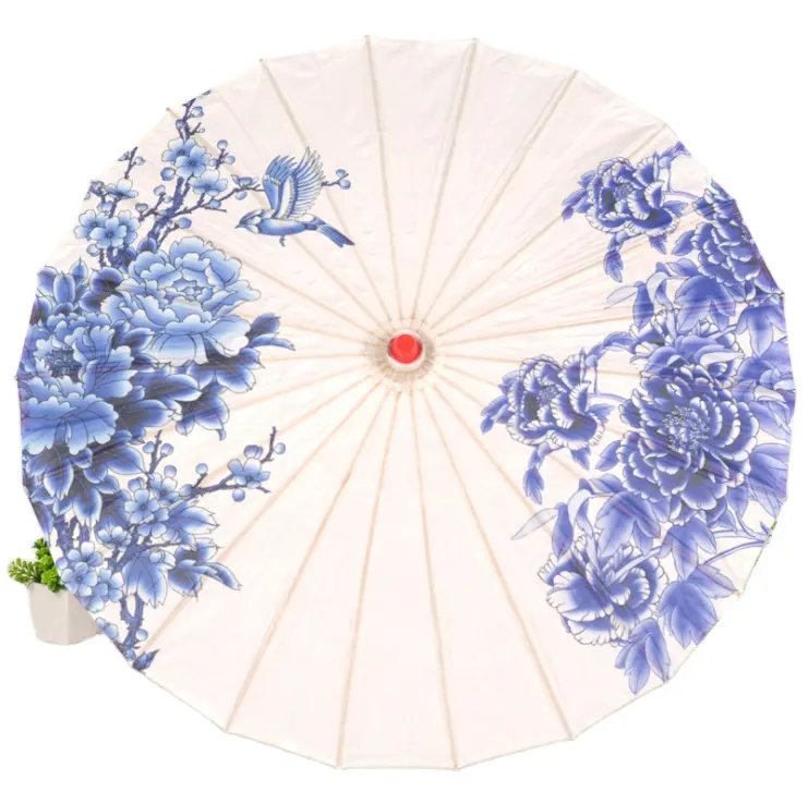 Fashion custom made Wedding Paper silk Parasol Umbrella for events