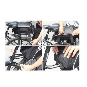 Sac de Selle Arrière de Vélo BSCI, Sac de Transport Multifonctionnel pour Vélo, Sac de Rangement Étanche pour Vélo, Bagage de Cyclisme Extérieur - Product Image 4