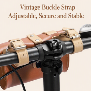 Nouveau <span class=keywords><strong>guidon</strong></span> <span class=keywords><strong>vintage</strong></span> pour vélo enfant, sacs de cyclisme pliables pour siège arrière de vélo de banlieue avec rangement et organisation - Product Image 4