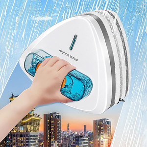 Joybos 5-25mm réglable magnétique <span class=keywords><strong>Double</strong></span> face nettoyeur de vitres <span class=keywords><strong>Double</strong></span> <span class=keywords><strong>vitrage</strong></span> meilleur ensemble sûr avec lame microfibre <span class=keywords><strong>raclette</strong></span> outil - Product Image 2