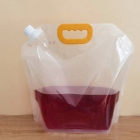 250 ml 500ml Emballage en plastique Transparent clair Liquide Eau Jus Boisson Pochettes Squeeze Spout Pouch Sac avec Bec