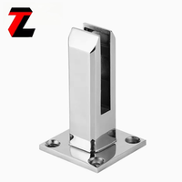 Base de fixation pour balustrade en verre en acier inoxydable SS2205 de qualité construction commerciale, pour terrasse d'hôtel contemporaine, charge lourde
