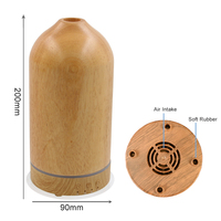 Diffuseur d'huile essentielle de parfum électrique en bois naturel véritable pour la maison