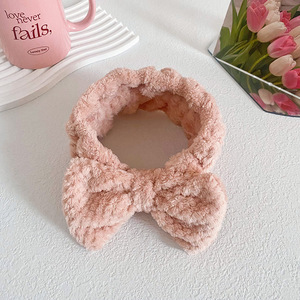 Diademas rosas de spa para lavarse la cara mujeres banda para el cabello facial maquillaje diademas para mujeres - Product Image 6