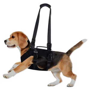 Hongju wholesale soft padded handle and assist the dog to walk dog harness vest