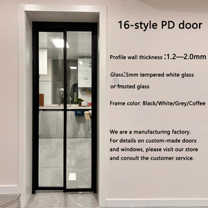 Puerta Plegable Moderna con Funciones Integradas <span class=keywords><strong>de</strong></span> Apertura Deslizante y Batiente, <span class=keywords><strong>Vidrio</strong></span> Templado, Especialmente Diseñada para Baños Pequeños - Product Image 2