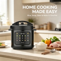 2026 Penjualan Terlaris OEM Stainless Steel 6L Multi-Fungsi Electric Pressure Cooker Panel Kontrol Digital Ikon Berwarna-warni untuk