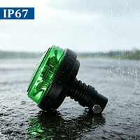 Feux de signalisation ambre à haute luminosité 12 LED 12V/24V, lampe de signalisation rotative, clignotante, accessoire de sécurité pour remorque, camion, tracteur, UTV, IP67