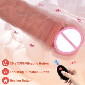 Juguete sexual vibrador de alta calidad, consolador de silicona con Control remoto inalámbrico Real Touch para mujer - Product Image 5