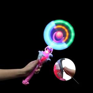 Luckykoo, venta al por mayor, <span class=keywords><strong>sirena</strong></span> giratoria Led que brilla intensamente, molino de viento, varita mágica, molinos de viento para niños, juguetes iluminados intermitentes, arcoíris Led - Product Image 3