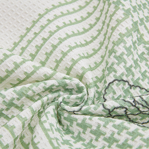 Serviette de canapé en gaufre à carreaux vert frais Décoration de salon de style énergique amusant - Product Image 6