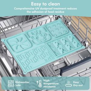 Juego de alimentación de silicona 4 en 1 prémium al por mayor para perros y gatos, comedero lento, tapete para lamer y tapete de rompecabezas, apto para lavavajillas, personalizado - Product Image 5