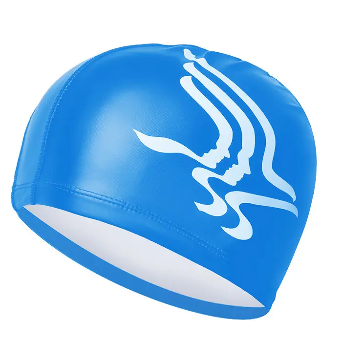 Hat Selling Custom Logo Printed Suitable Seamless Swim Cap Unisex Swimming Caps