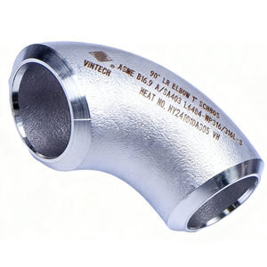 Stainless Steel 304 316 Equal Diameter 90 Degree Long Radius Elbow Butt Weld <b>Sandblasted</b> Pipe Fitting Vietnam Wholesale - Product Image 2
