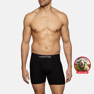 Sous-vêtements pour hommes CELINNE en laine mérinos, sous-couche thermique, caleçons boxer, séchage rapide, évacuation de l'humidité, respirant - Product Image 6