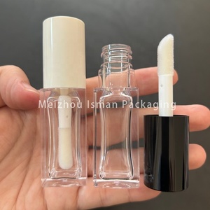 หลอดลิปกลอสทรงเหลี่ยม 8 มล. ยี่ห้อ ISMAN Wholesale สีโรสโกลด์ อำพัน ดำ ขาว ฝาสีดำ ขาว พร้อมหัวแปรงขนาดใหญ่ บรรจุภัณฑ์ลิปกลอสเปล่า - Product Image 6