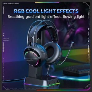 Audífonos Estéreo ONIKUMA X88, Audífonos con Cable USB, Iluminación RGB para Juegos, Audífonos Dobles con Micrófono, para Gamers de Computadora - Product Image 5
