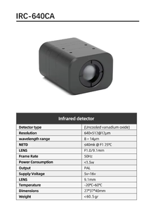CADDX FPV Thermal Imaging FPV Camera High Resolution Plastic Metal IRC 384/640CA Analog Thermal Imaging <b>RC</b> Racing <b>Drone</b> Accessor - Product Image 6