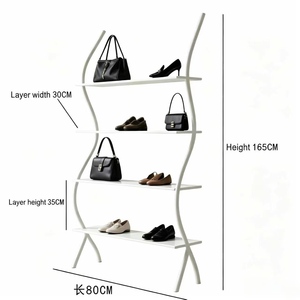 Expositor de Suelo Comercial para Tiendas de Ropa, Estante para Prendas, Zapatos y Bolsos, Estantería de Exhibición y Almacenamiento para Comercios - Product Image 5
