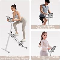 Steppeur d'escalade vertical compact et pliable pour la maison, en acier allié et plastique, pour un entraînement cardio complet du corps