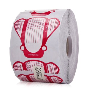 Papier Nail Art Conseils Extension Forme Guide Bande Professionnel UV Gel <span class=keywords><strong>Faux</strong></span> <span class=keywords><strong>Ongles</strong></span> Français Autocollant Moule Pochoir Manucure Outil Rose - Product Image 2