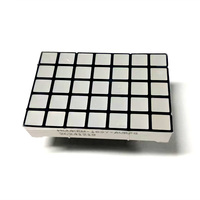 Ultra Merah + Hijau Murni 35x20.4mm 5x7 Modul Layar LED Matriks Titik Persegi Houkem-1657 -AURPG