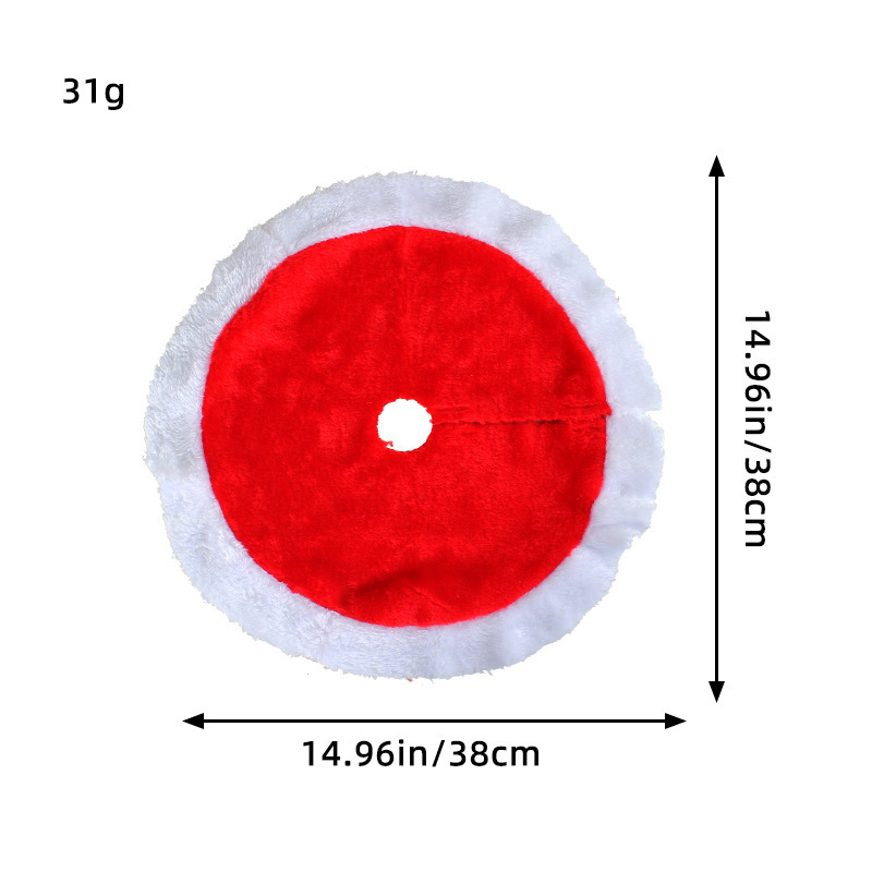 N2-18 Mini Red and White Tree Skirt