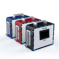 Machine de soudage et de découpe au laser à fibre portative 600W, mini, à refroidissement par air, laser QCW, état neuf