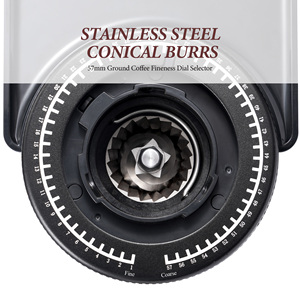 57 Adjustable Settings Commercial Coffee Grinder 51/58mm Espresso Portaflter <strong>Holder</strong> <strong>Burr</strong> Coffee Grinder Electric - Product Image 5