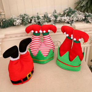 Nouveau chapeau de Noël créatif transfrontalier, chapeau d'elfe clown, décoration de Noël, cadeau de Noël, chapeau de Père Noël - Product Image 3