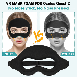 Accessoires <span class=keywords><strong>VR</strong></span> Bande de mousse de masque de sueur souple et confortable pour Oculus Quest 2/3 Housse de protection respirante, fraîche et sèche pour <span class=keywords><strong>VR</strong></span> - Product Image 2