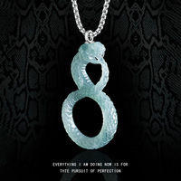 Jadéite naturelle Mamba serpent Jade pendentif breloque bijoux pour hommes 925 Jade certificat conception originale D724/D935