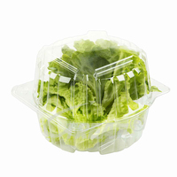 Boîtes de conditionnement en plastique PET transparentes pour la laitue fraîche de Qingdao