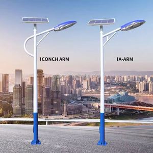 Lampadaire solaire LED 60W à prix compétitif, IP65, en plastique, haute luminosité, économie d'énergie, étanche pour application routière - Product Image 3