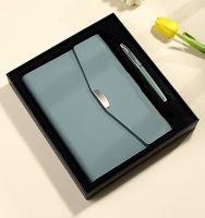 Carnet de notes professionnel en cuir PU avec reliure spirale A5, 100 feuilles, logo personnalisable, coffret cadeau